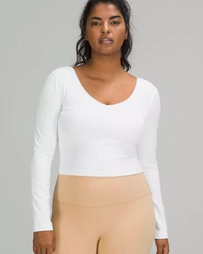 Lululemon Align Long Sleeve Shirt White Size 6 - $36 (55% Off
