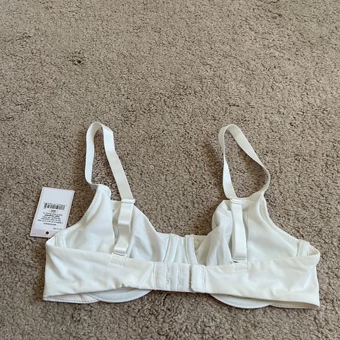 NWT white cream Auden bra size 32C unlined Demi coverage