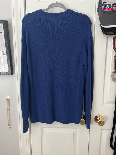 Lululemon Merino Wool-Blend Ribbed Crewneck Sweater - Heathered Tidewater  Teal - lulu fanatics