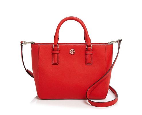 Tory Burch Robinson Bag Mini Square Vermillion Red Saffiano Leather Tote -  $135 (70% Off Retail) - From lauren