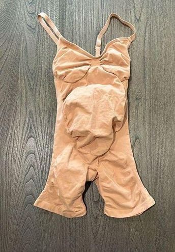 SKIMS Maternity Sculpting Bodysuit Mid Thigh NWOT Tan Size XL