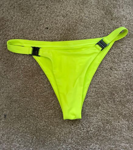 shein neon yellow bikini