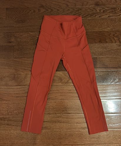 NWOT Lululemon size 2 Fast and Free High-Rise Crop leggings - dark