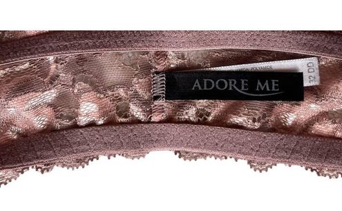 Adore Me Bra, Pink Underwire, 32DD, Lacey Racerback, Front Closure Size  undefined - $19 - From Resale