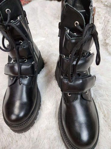 Free People Emmett Strap Lace-Up Boot 8 NEW