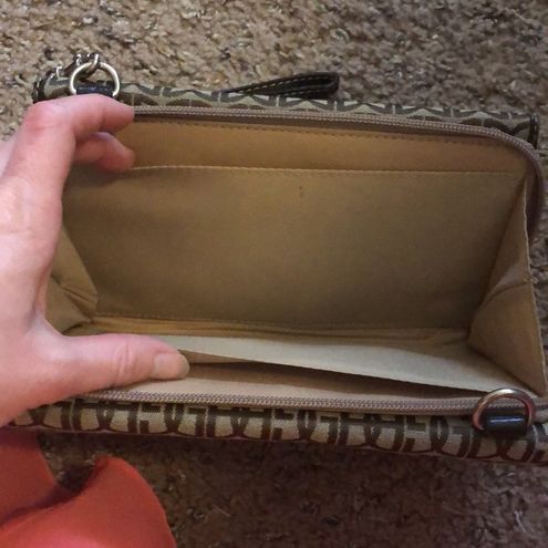 Giani Bernini Gianni Bernini Brown & Tan Wristlet Wallet/Purse - $26 - From  Felicia