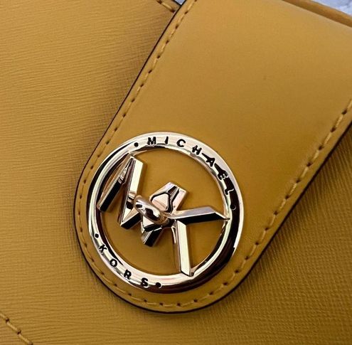 Michael Kors CARMEN EXTRA SMALL POUCHETTE Yellow - $119