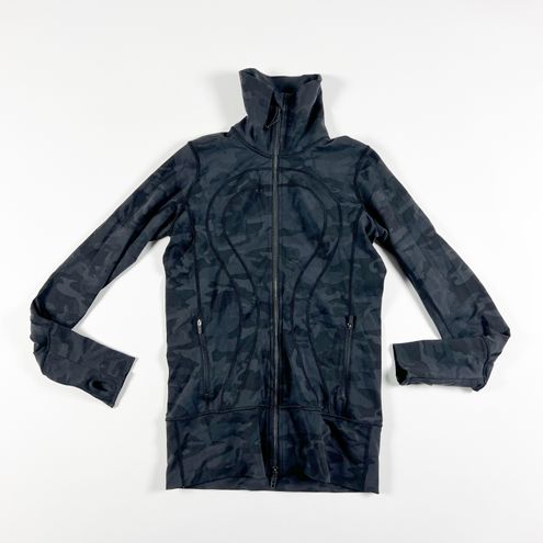 Lululemon Women's In Stride Jacket Full Zip Incognito Camo Multi Grey 6 -  $77 - From Galore
