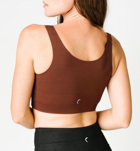 Zyia Coffee Front Zipper Access Sports Bra Size Small - $29 - From