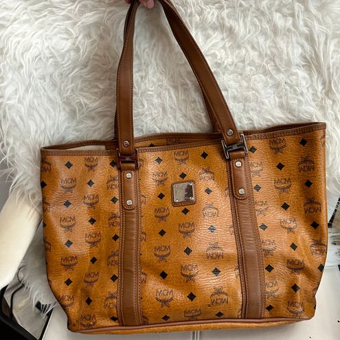 MCM Authentic cognac tote bag Tan - $295 (75% Off Retail) - From