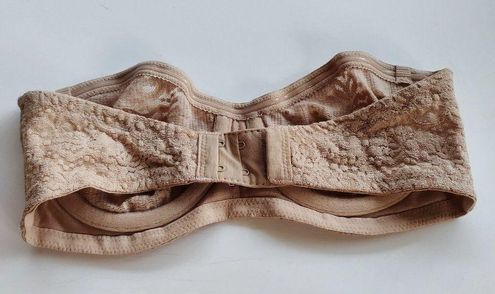 Wacoal Halo Lace Seamless Convertible Bra Womens Size 32C Nude Beige  Underwire