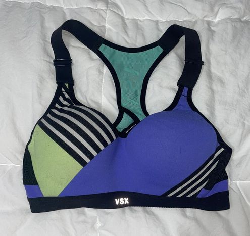 Victoria's Secret VS Printed Wire Sports Bra Blue Size 34 B - $15 (66% Off  Retail) - From Brie