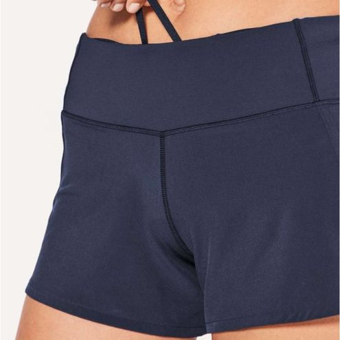 Lululemon Run Times Short II*4 Midnight Navy Blue Lycra Swift Ultra Light  6 - $89 - From Pearl