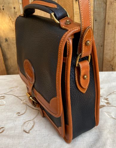 Dooney Carrier : Vintage AWL Bag : Black Square Carrier : All Weather  Leather : Dooney and Bourke AWL