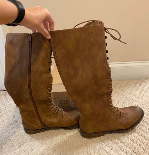 Mossimo Supply Co Tall Brown Lace Up 