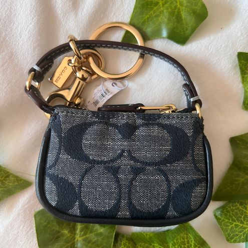 Coach Outlet Mini Nolita Bag Charm In Signature Chambray