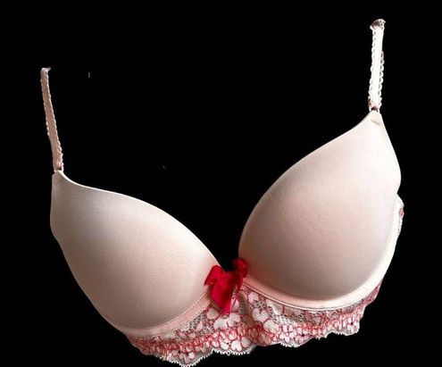 Aerie Pink Lace Balconette Bra Sz 34B Raceback Straps Padded Cup Inserts… -  $34 - From Waynette