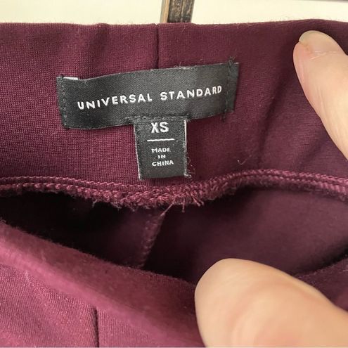 Universal Standard Moro Pocket Signature Ponte Pants Plum XS L 10 12