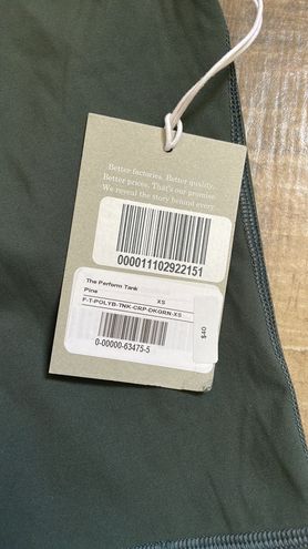 Everlane Dark Green Perform Shelf Bra Tank Top size XS Dri Fit Workout Top  NWT - $22 New With Tags - From Marilyn