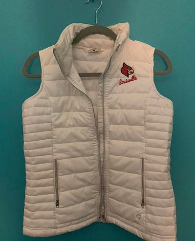 University of Louisville Puffer Vest White Size M - $15 - From Helena