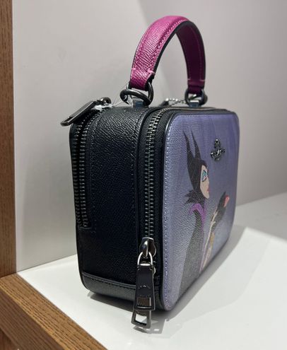 Coach CC376 Disney X Coach Box Crossbody In Gunmetal/BLACK MULTI