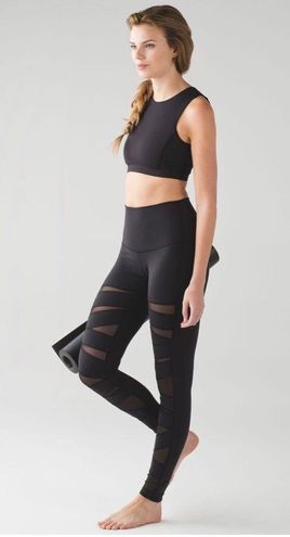 Lululemon // Black High Rise Wunder Under Tech Mesh Leggings Size 4 - $78  (33% Off Retail) - From Kelsey