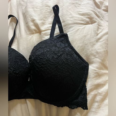 Smart & Sexy 40DD black full cup Lacey push-up bra Size undefined - $20 -  From Francesca