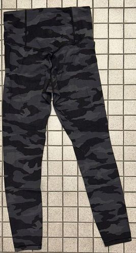 Athleta Elation Camo Tight Size XS Black Gray High Rise Yoga