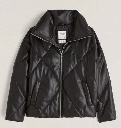 abercrombie oversized diamond puffer
