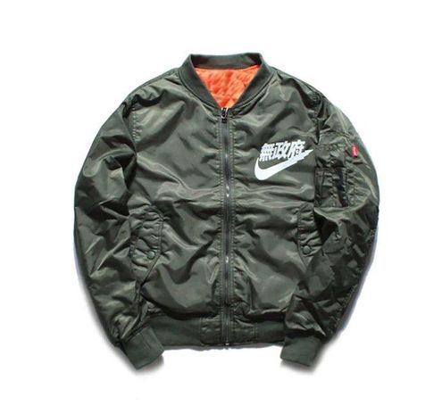 Nike Air Tokyo Bomber Jacket Mens Green Size M - $31 (74% Off Retail) - zoe