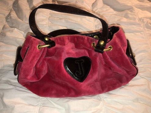 Velvet handbag Juicy Couture Pink in Velvet - 33839866