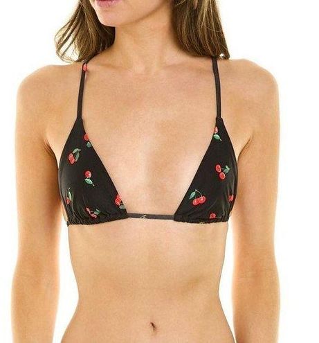Cherry on Top Cherry Vulva- High-waisted Bikini, Black (Recycled)