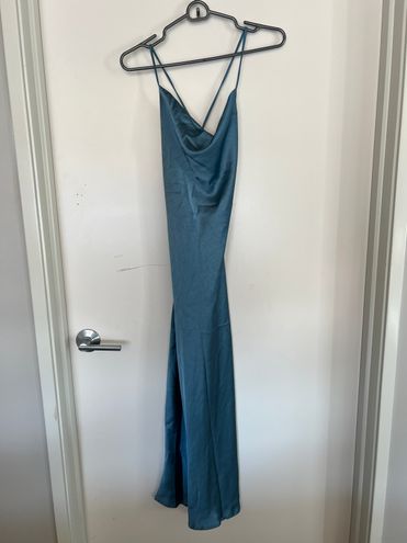 On all orders free shippingSatin Maxi Formal Dresses, Cocktail Dresses, Evening  Dresses - Hello Molly US, chanel blue satin dress