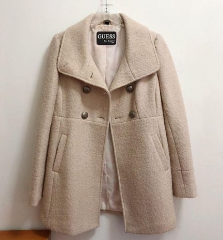 cream peacoat