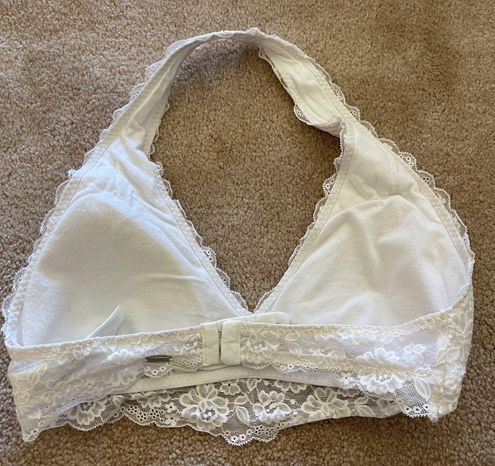 Gilly Hicks White Lace Halter Bralette Size L - $12 - From Hailey