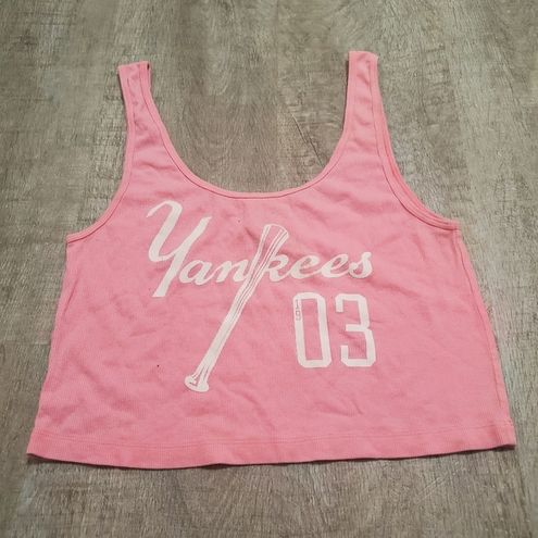 PINK Victoria's Secret, Tops, Victorias Secret Pink Yankees Shirt