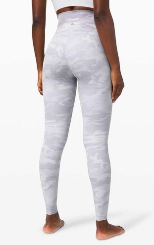 Lululemon Wunder Under Tight 25 Siz 4 Incognito Camo Jacquard Alpine White  Camo