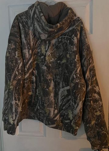 essential quilted full zip hoodie camo｜TikTok Search