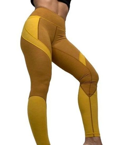 Lululemon early extension high rise leggings in honey lemon heathered Size  4