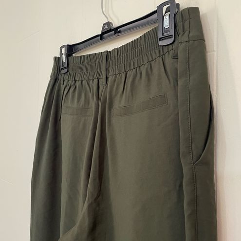 A New Day Green Cuffed Trouser Pants ~ Elastic Waist In Back ~ Women's Size  8 - $19 - From Ginny