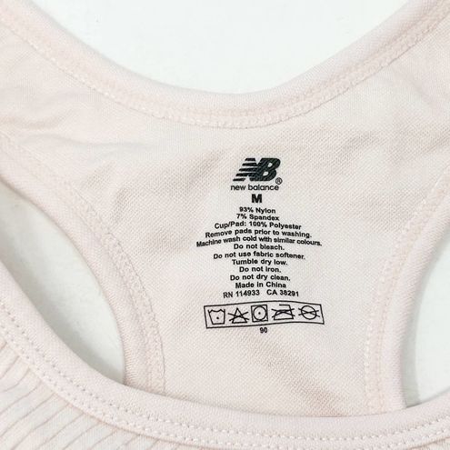 New Balance Womens Racerback NB Pace Racerback Athletic Sports Bra Size M  Pink Size M - $12 - From Danielle