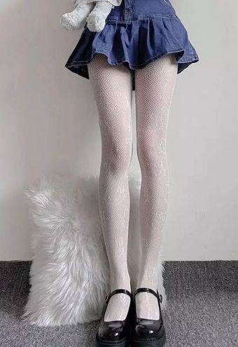 Hello Kitty New Kawaii Y2K Stockings/Hosiery/Tights White - $28 - From Peggy