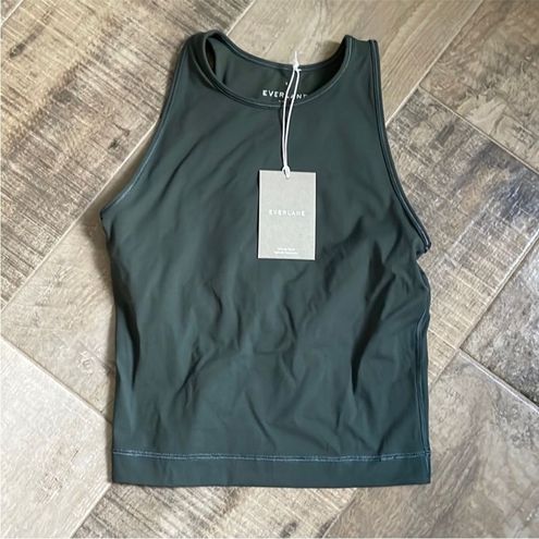 Everlane Dark Green Perform Shelf Bra Tank Top size XS Dri Fit