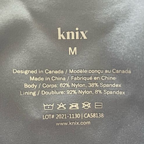 Knix LuxeLift Pullover Bra in Smokeshow Gray Blue Medium - $29