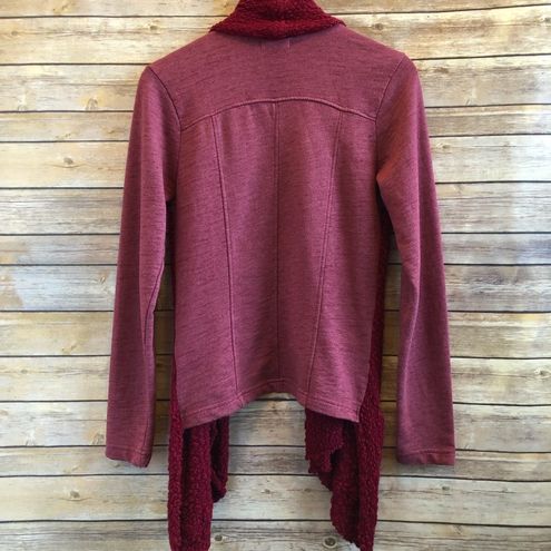 Lucky Brand Red Open Front Cardigan Sweater Size Medium - $35 - From Melissa