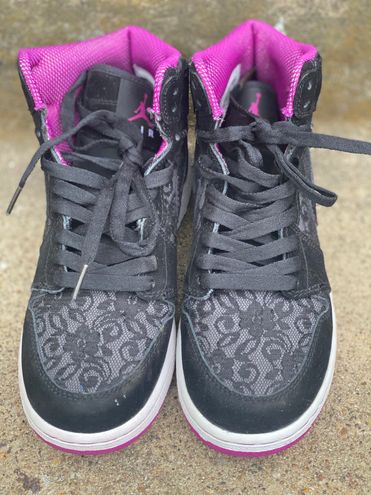 black lace jordans