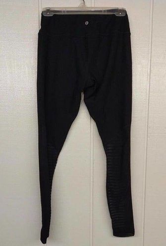 90 Degree by Reflex - Black Leggings w/ Mesh Inset - Hidden Pocket