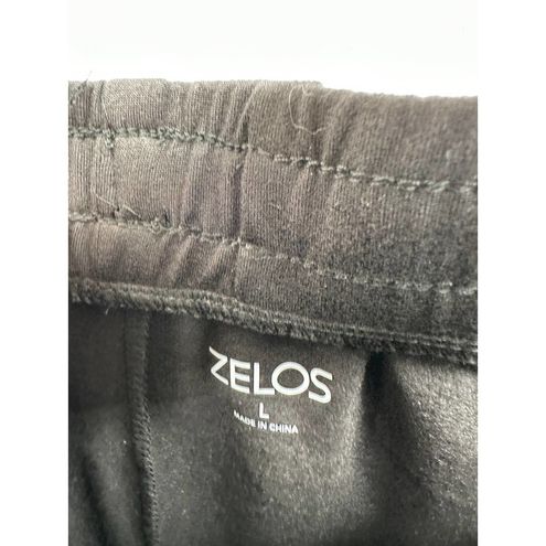 Zelos True Black Drawstring Waist Fleece Lounge Pants Women's Size Large L  NWT - $21 New With Tags - From Taylor