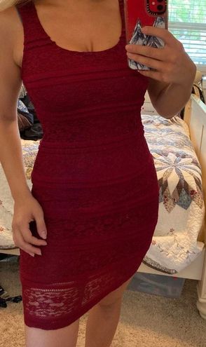 forever 21 red lace dress