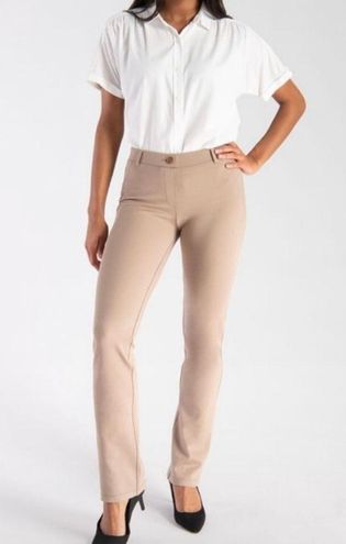 Betabrand Women's Classic Straight Leg Dress Pant Yoga Pants Khaki Twill  XXL Tan - $40 - From Kyler